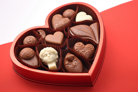浪漫情人节巧克力背景图片