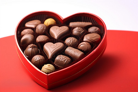 情人节爱心巧克力背景图片
