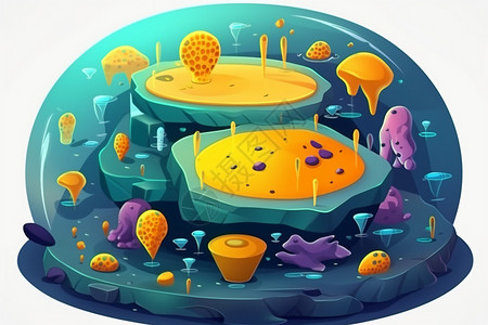 细胞真菌生物结构动物细胞的结构插图插画