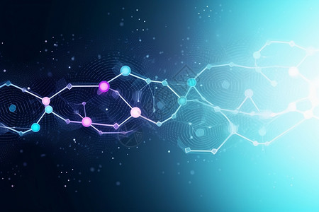 生物学DNA链的创意背景图片