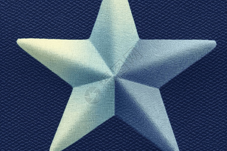 对称纹理五角星的模型插画