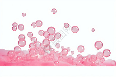 粉红色的气泡高清图片