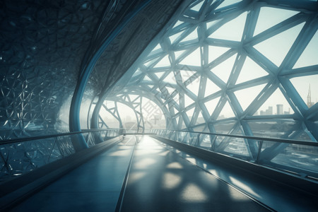 桥隧道科技感高速公路设计图片