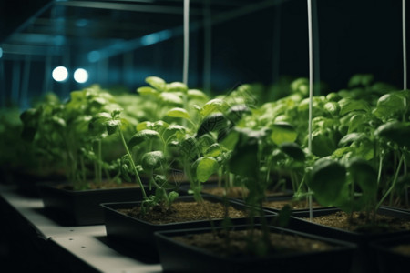 水培系统中的植物图片