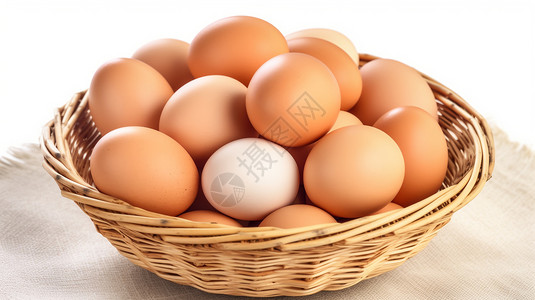集生鸡蛋健康营养的鸡蛋背景