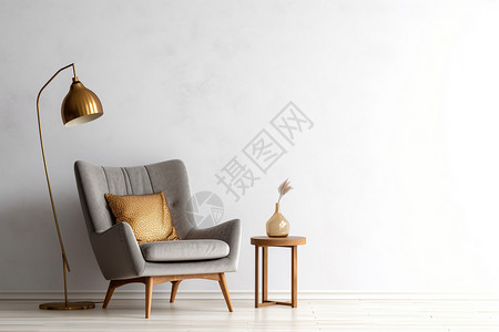 标准灯垫子现代家居休息室设计图片