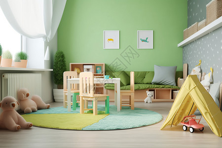 玩具装饰家居房的玩具休闲区域设计图片