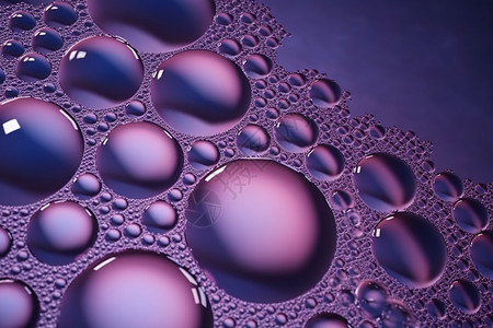 深紫色背景紫色油滴水纹理设计图片