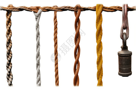 复古晾衣绳高清铁链素材高清图片