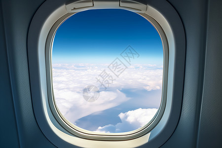 航空高清素材飞机客舱窗户背景