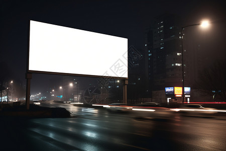 高速公路上广告牌高清图片