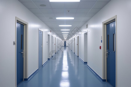 医院房间走廊背景图片