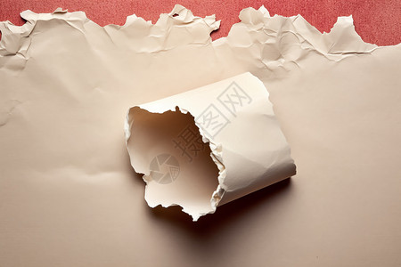 卫生纸卷纸撕裂的卷纸设计图片