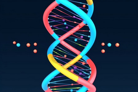 基因线条dna概念图标插画
