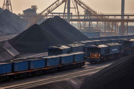 大型煤炭开采中心图片