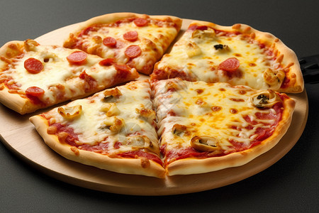奶酪比萨饼美味的比萨高清图片