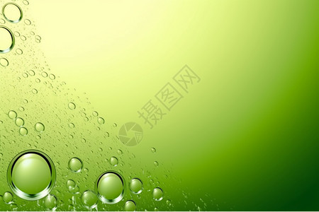 西洋参泡水抽象绿色背景油泡水壁纸设计图片