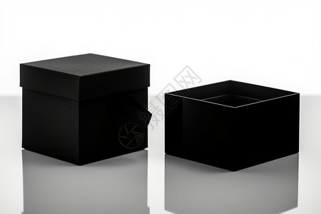 黑色珠宝黑色礼物盒设计图片
