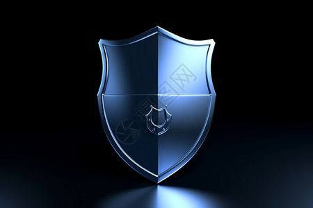 纹章3d互联网保护安全概念设计图片