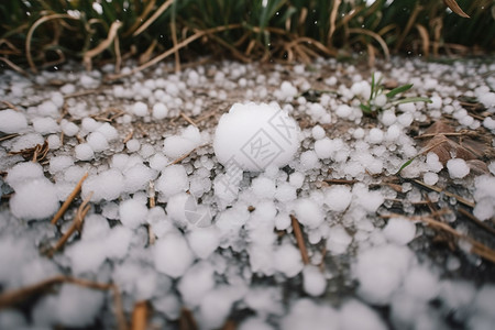 自然气候冰雹图片