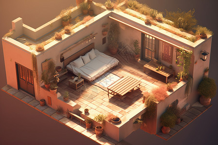 高架床花园屋顶花园设计图片