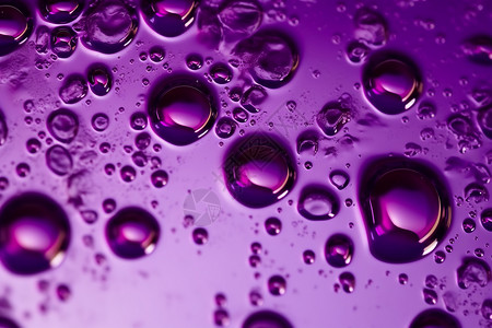 紫色气泡抽象背景背景图片