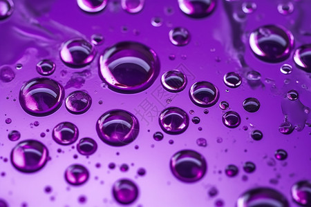 紫色油滴气泡背景图片