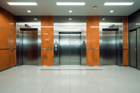 酒店电梯的入口图片