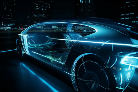 透明汽车新能源汽车透明高清图片