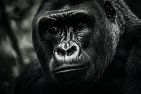 黑猩猩特写镜头背景图片