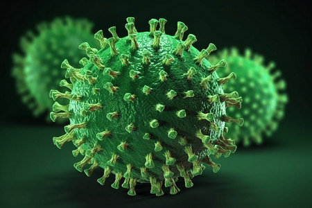 绿色细胞病毒背景图片