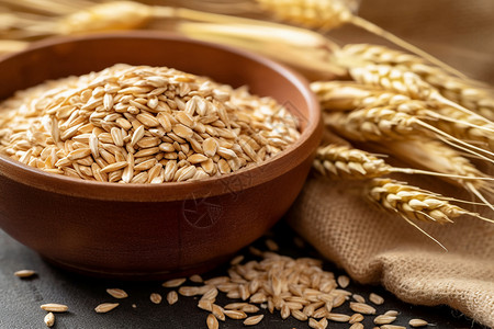 燕麦与谷物的图片图片
