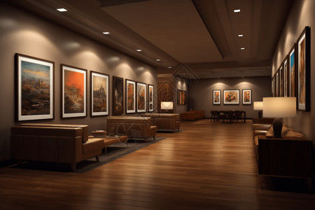 一组灯光的照片干净明亮的餐厅设计图片