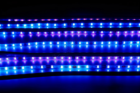 照明科技蓝色LED灯背景