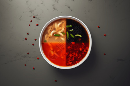 美味的酸辣汤设计图片