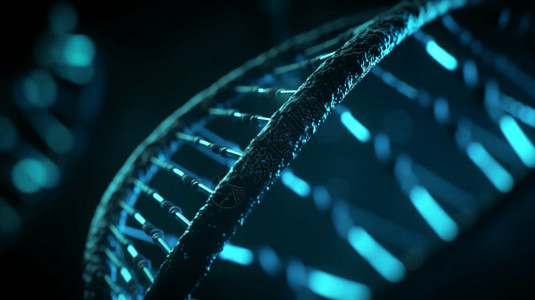 测序仪模糊的DNA设计图片