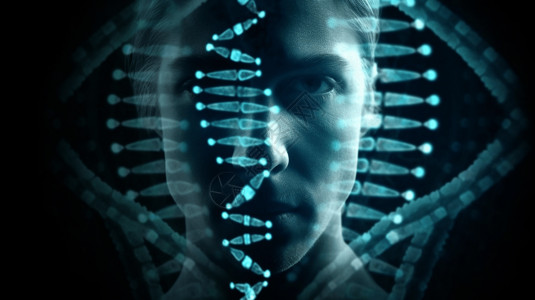 遗传学中的DNA链高清图片