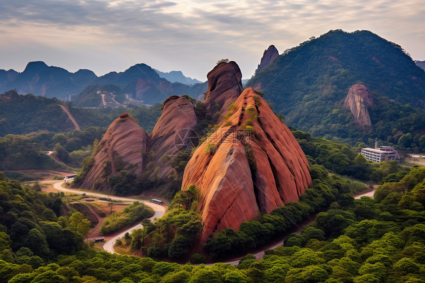 丹霞地貌风景图片