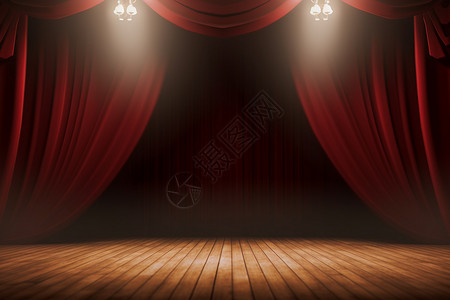 剧院表演舞台背景图片