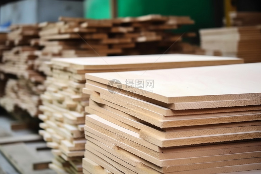 木材加工厂生产的胶合板图片