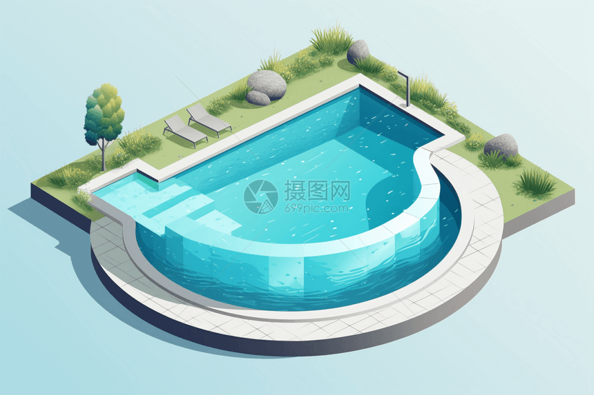 造型独特的游泳池图片