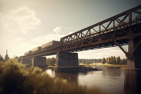 河桥梁城市道路立交桥设计图片