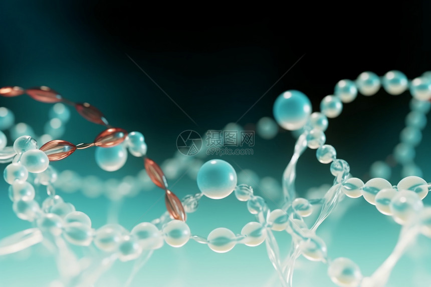 分子结构3d渲染图片