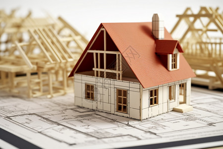 房屋结构模型图片