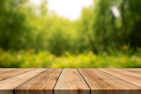 模糊森林木板模糊背景设计图片