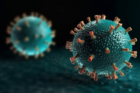 医学病毒细胞背景图片