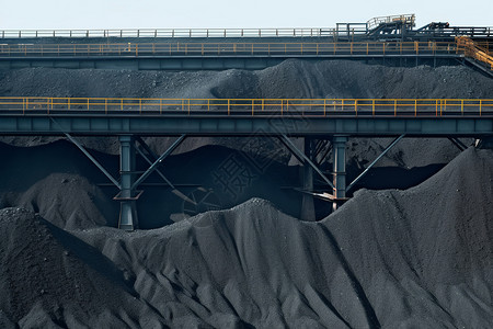 一个煤炭工业的特写图片