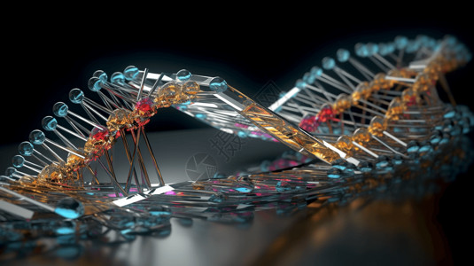 晶状基因链分子染色质高清图片