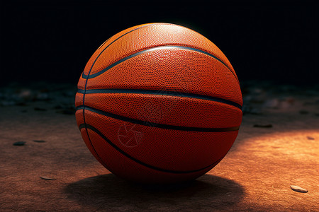 篮球场的篮球背景图片