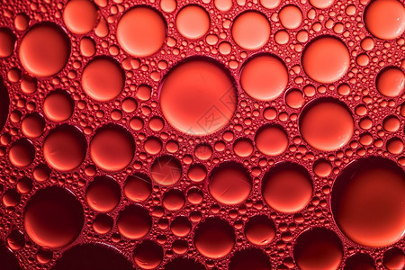 红色几何形状红色气泡纹理背景设计图片